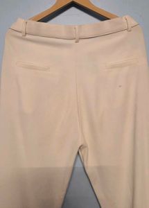 white Wide Leg Trousers