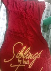 Red Short Kurta