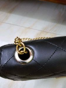 Chic Quilted Black Clutch Bag