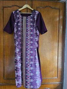 New Purple Printed Kurta