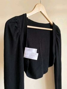 Splash Black Cropped Bolero