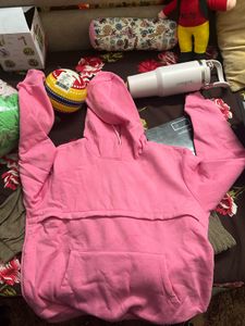 Breastfeeding safe Pink Hoodie
