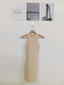 Sleek Ribbed Sleeveless Dress
