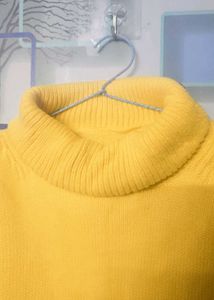 Yellow Turtleneck Sweater