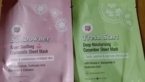 POPxo SunDowner &amp;Fresh Start Sheetmask Combo💖