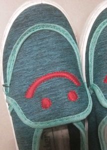 Teal Knit Sneakers