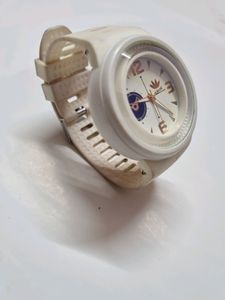 Watch ⌚️ White Color For Man 80%off