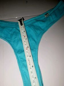 Aqua Blue Thong Underwear 40-42 size