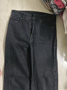 Stylish Charcoal Grey Wide-Leg Jeans