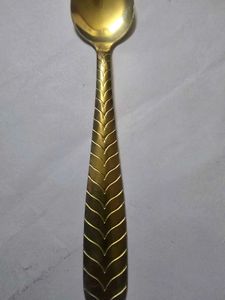 Elegant Gold Finish Spoon Set very thick and best