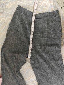 Chic Wide Leg Plaid Pants