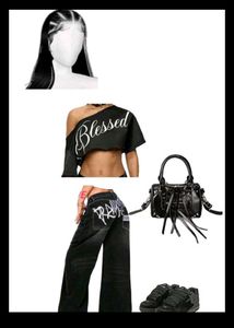 sale !!!Blessed Black Crop Top