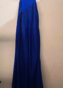 Elegant Royal Blue Lace Dress