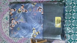 Beautiful Party Wear Lavander Silk Saree