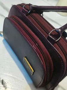 Stylish Burgundy Handbag