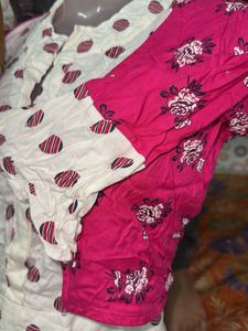Chic Polka Dot Ethnic Gown with Bolero