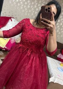 Stunning Red Embellished Gown🎀🦋❤️