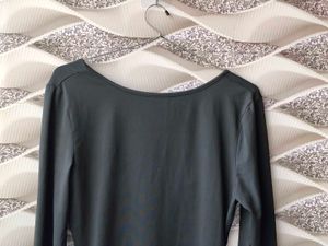 Classic Black Long Sleeve Mini Dress