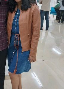 Blue Denim Button-Up Dress