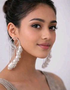 Elegant Silver Jhumka Earrings