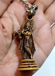 Lord Krishna Key Chain (Brown)