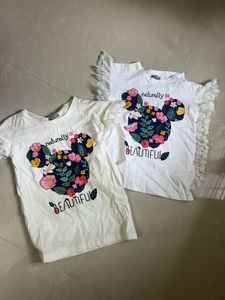 Cute Minnie Mouse Floral T-Shirt Set