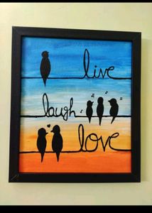 Canvas Painting With Wooden Frame