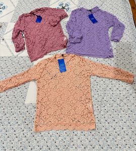 completely new set of 3 Lace Blouse Se