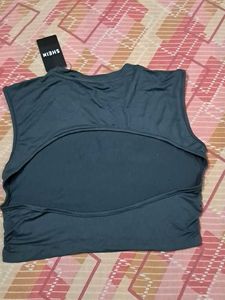 Brown Cropped T-Shirt