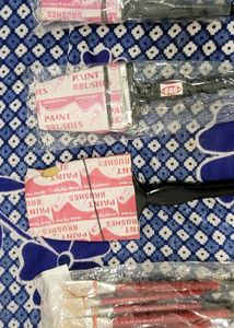 Set 4 Flate Painting Brushes
