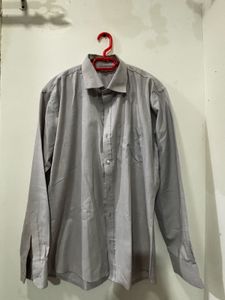 Classic Grey Long-Sleeve Shirt