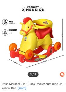 DASH MARCEL 2IN 1baby rocker cum ride one