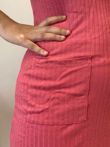Ribbed Pocket Dress