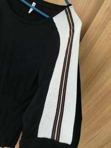 🖤Teamspirit Sporty Black Raglan T-Shirt Dress