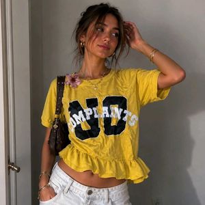westside yellow graphic tshirt ♡‧₊˚