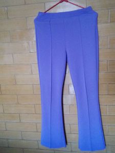 Popwings Purple Flare Stretch Pants