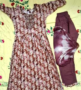 Beautiful Printed Kurta Set with Dupatta