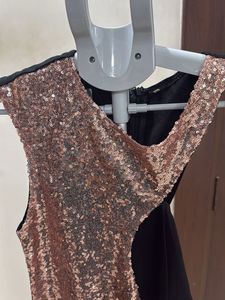 Sparkling Sequin &amp; Black Bodycon Dress