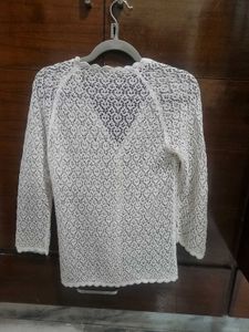 White Lace Cardigan