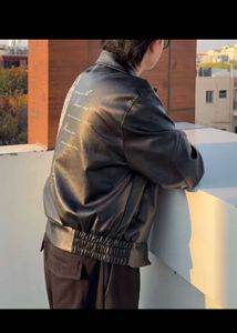 Men’s poloize Leather Jacket