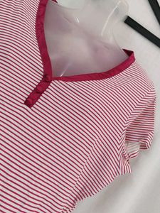 Striped V-Neck T-Shirt