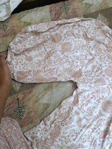 Boho Floral Print Tunic Top