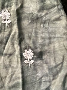 Embroidered Green Kurta