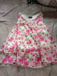 Pink Flower Top