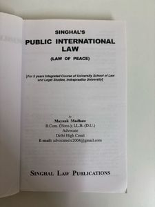 Public International Law Book