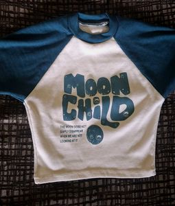 Moon Child Cropped Graphic T-Shirt