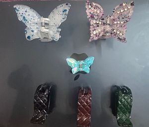 Set of 6 Butterfly &amp; Claw Hair Clips