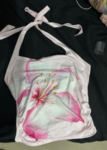 savana floral halter neck top