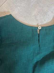 Cute embroidered green tunic