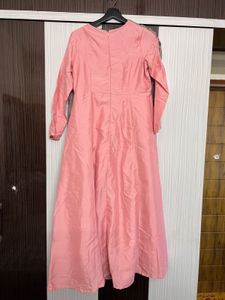 super flare long frock with attached dupatta